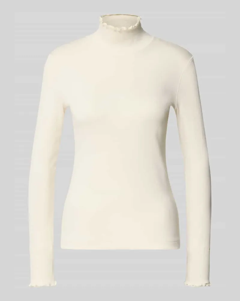 Marc Cain Longsleeve mit Stehkragen Ecru
