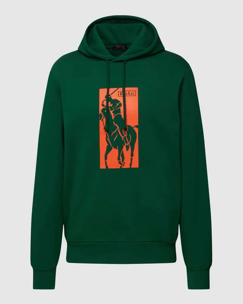 Ralph Lauren Hoodie mit Label-Print Dunkelgruen