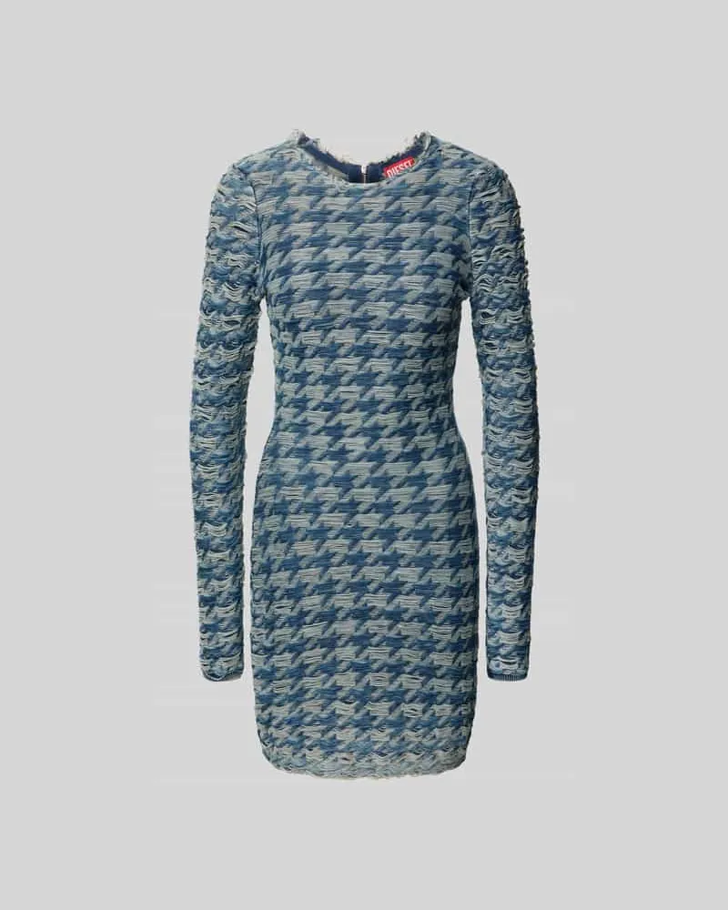 Diesel Kleid mit Strukturmuster Blau