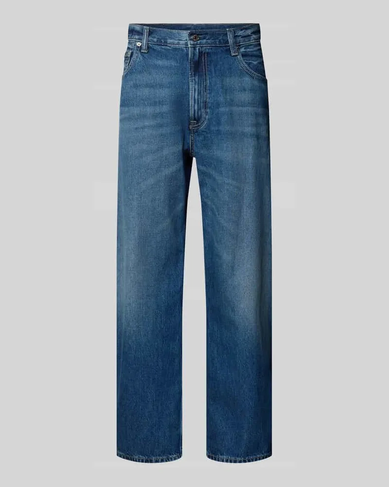 Calvin Klein Barrel Jeans im Used-Look Modell 'LUCKY STAR Dunkelblau