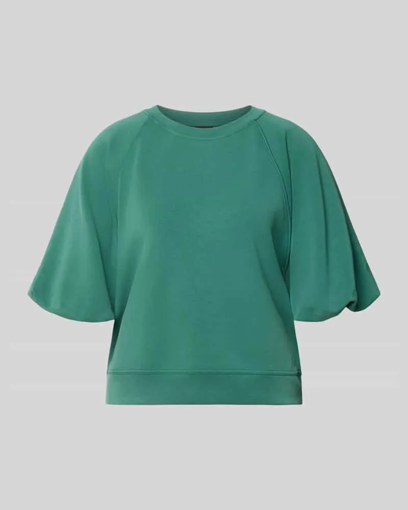 HUGO BOSS Oversized Sweatshirt mit Ballonärmeln Dunkelgruen