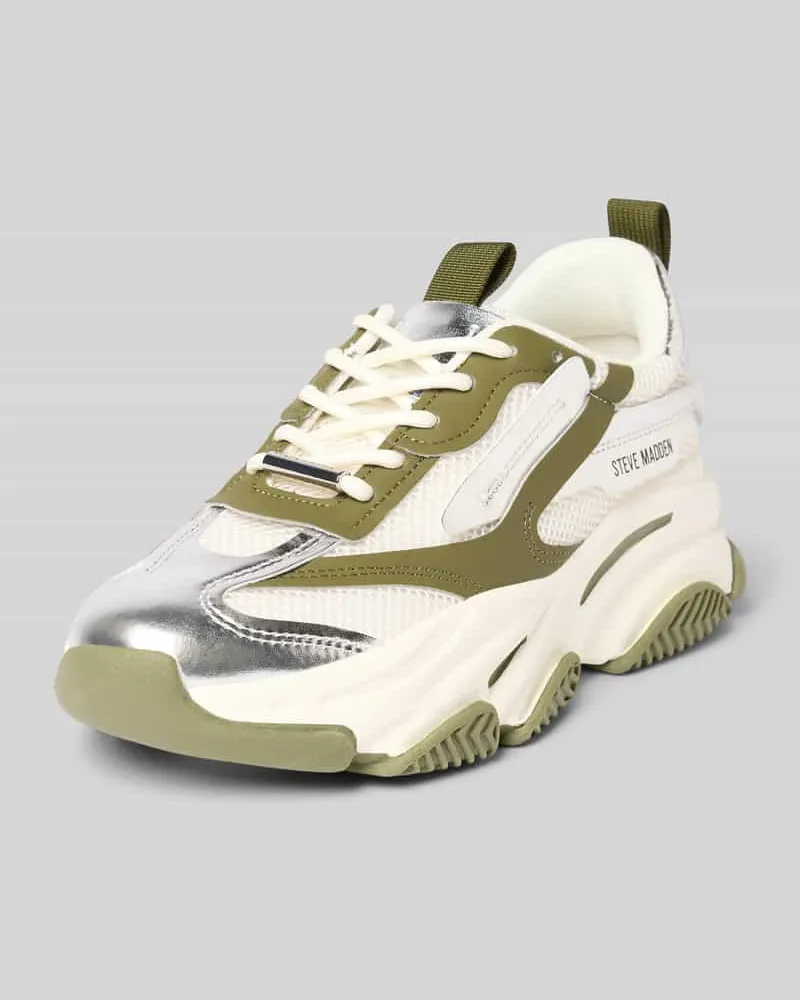 Steve Madden Sneaker mit Plateausohle Modell 'POSSESSION Oliv
