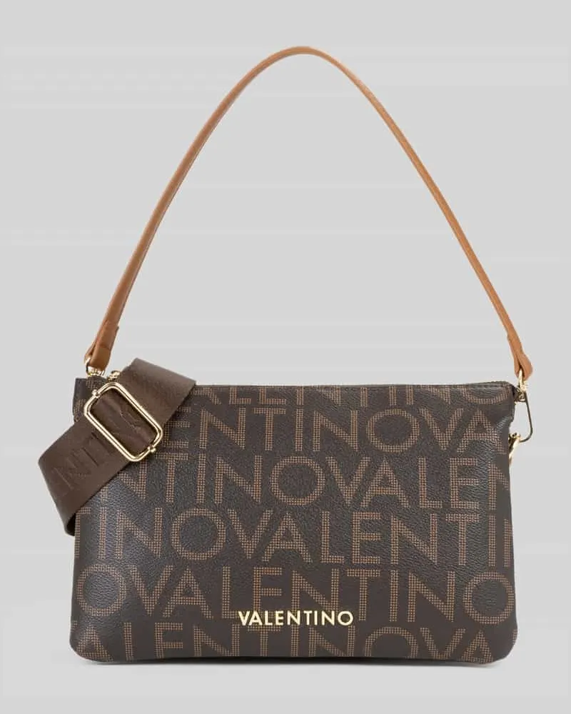 Valentino Bags Umhängetasche mit Logo-Print Modell 'REGINA Mittelbraun