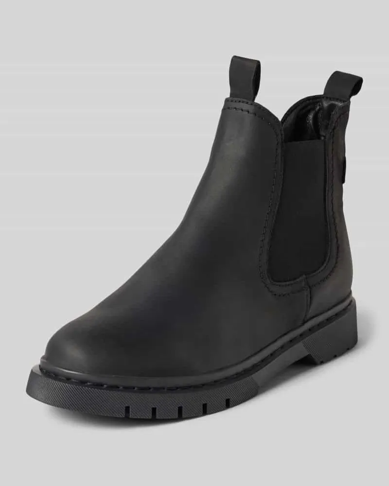 Tamaris Chelseas aus echtem Rindsleder Black