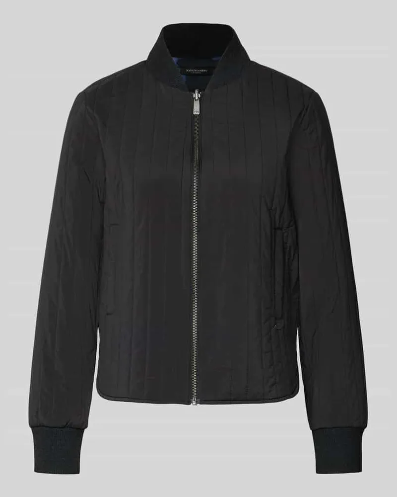 Scotch&Soda Jacke mit Stehkragen und Eingrifftaschen Dunkelgrau