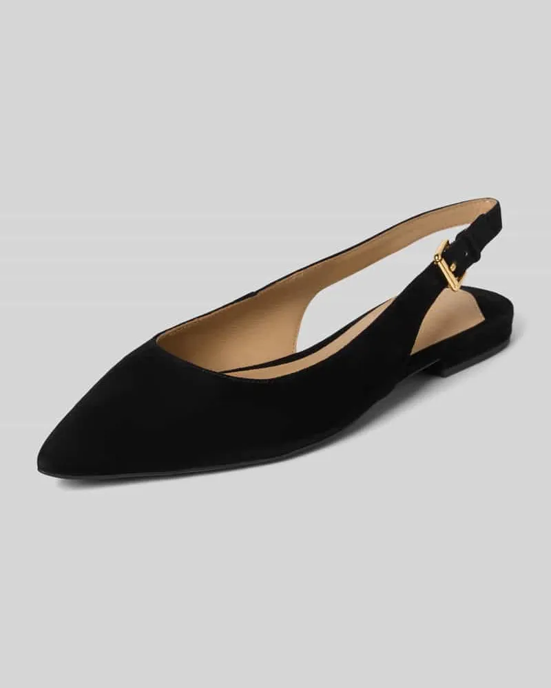 Ralph Lauren Ballerinas mit Dornschließe Modell 'LONDYN Black