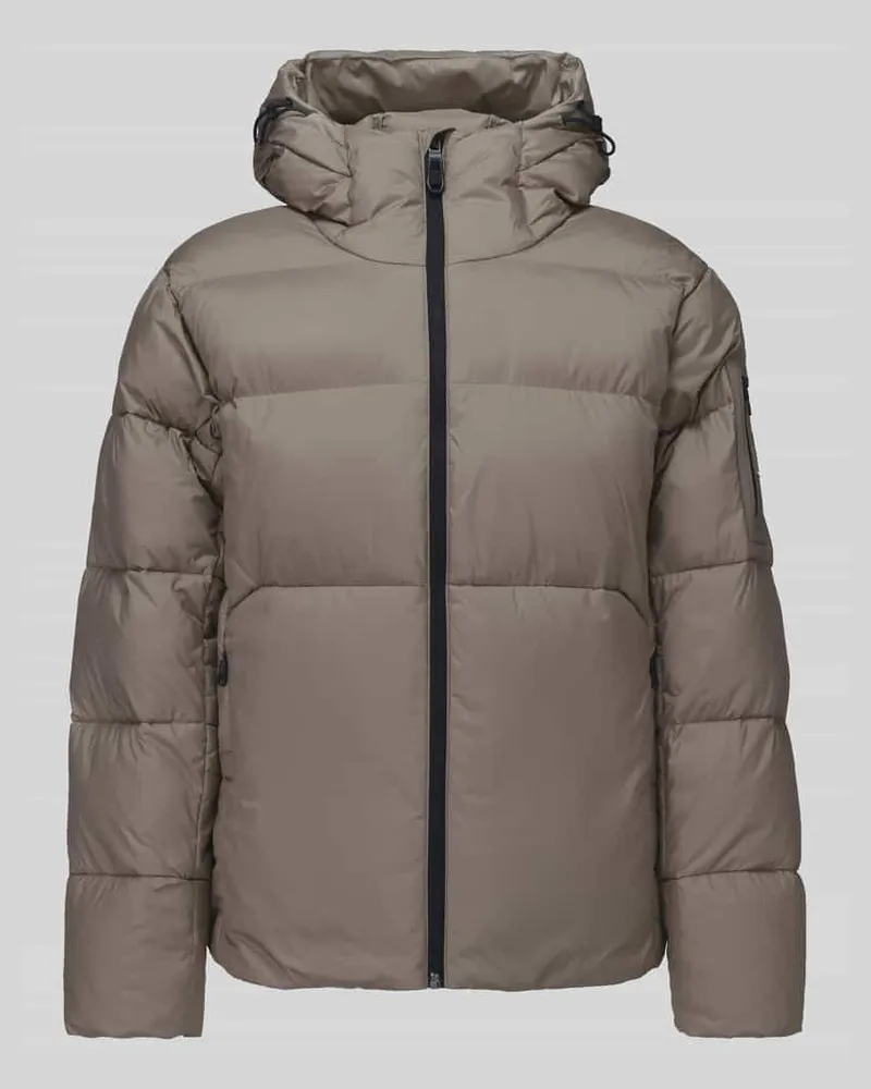 HUGO BOSS Regular Fit Steppjacke mit Kapuze Sand