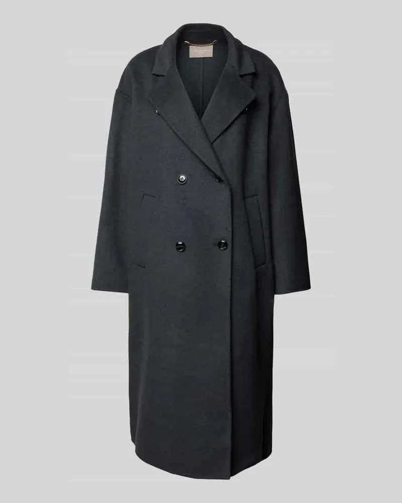 Christian Berg Mantel mit doppelreihiger Knopfleiste Graphit