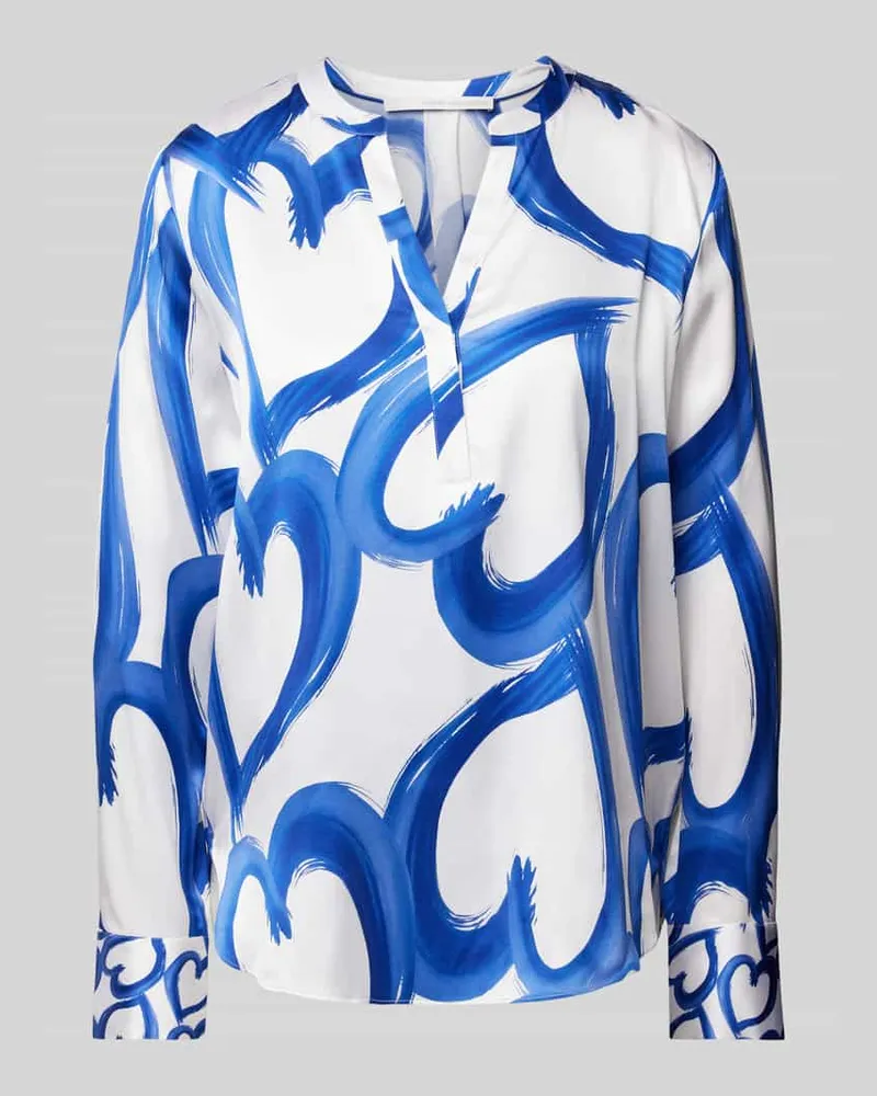Herzen's Angelegenheit Blusenshirt aus Seiden-Mix Royal