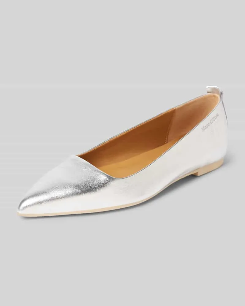 Marc O'Polo Ballerinas aus edlem Lammleder Silber