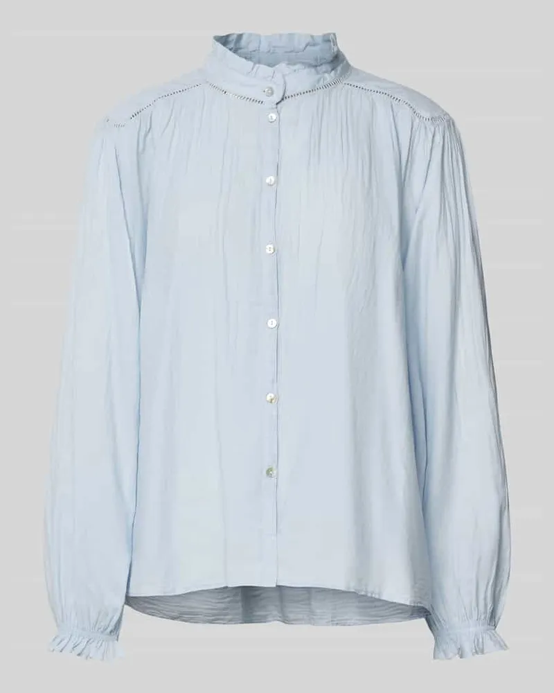 ba&sh Bluse mit Stehkragen Modell 'TABBIE Hellblau