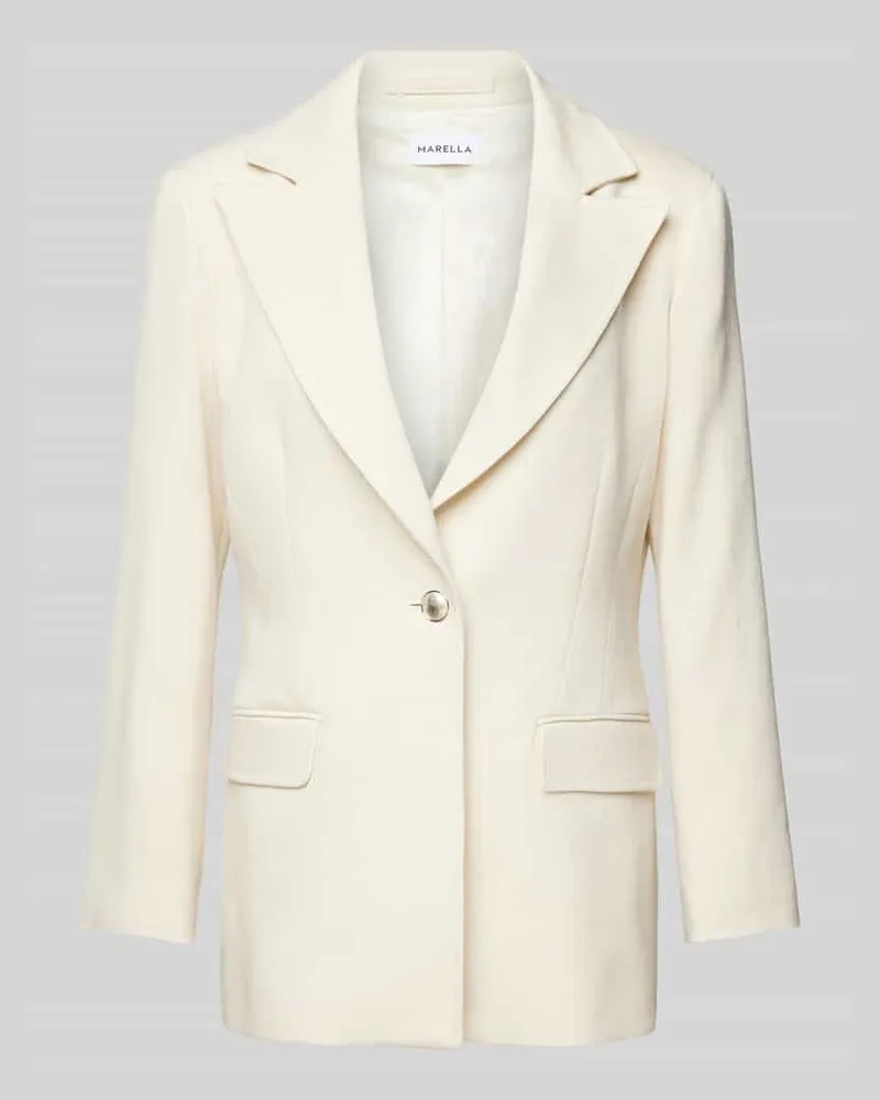 MARELLA Blazer mit Reverskragen Modell 'SACCA Offwhite