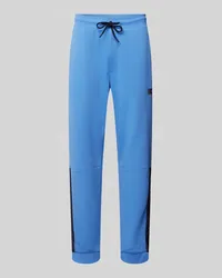 EA7 Sweatpants mit Label-Print Modell 'NATURAL Hellblau