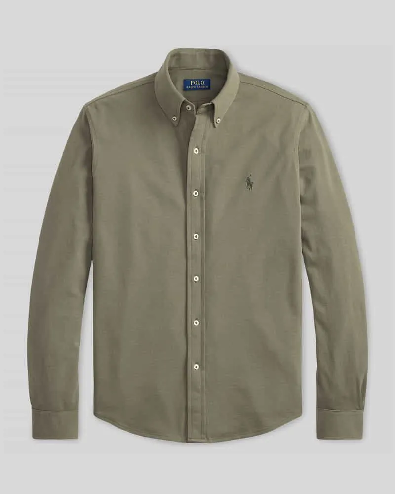 Ralph Lauren Regular Fit Freizeithemd aus reiner Baumwolle Oliv