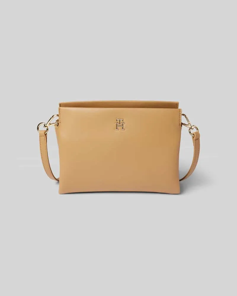 Tommy Hilfiger Handtasche mit Logo-Applikation Beige