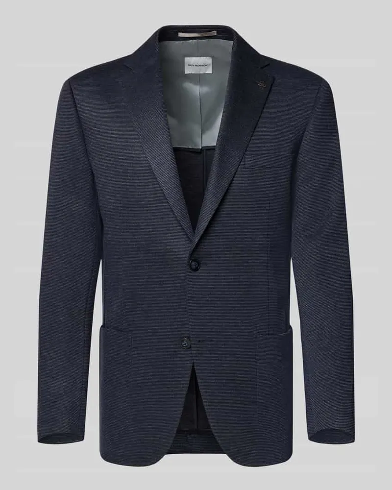 Roy Robson Slim Fit Sakko mit Viskose-Anteil und Reverskragen Marine