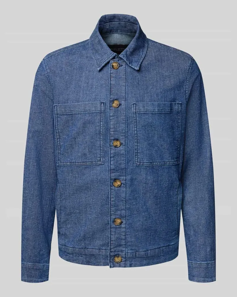 Marc O'Polo Regular Fit Jeansjacke aus Baumwoll-Mix Jeansblau