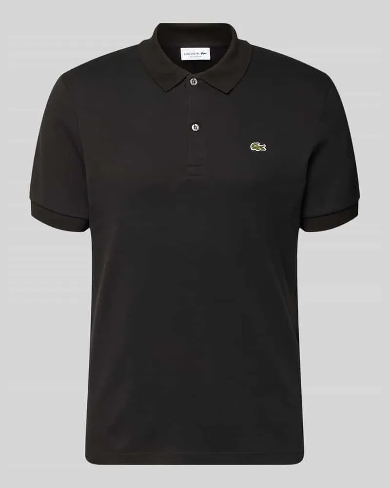 Lacoste Regular Fit Poloshirt aus reiner Baumwolle Black