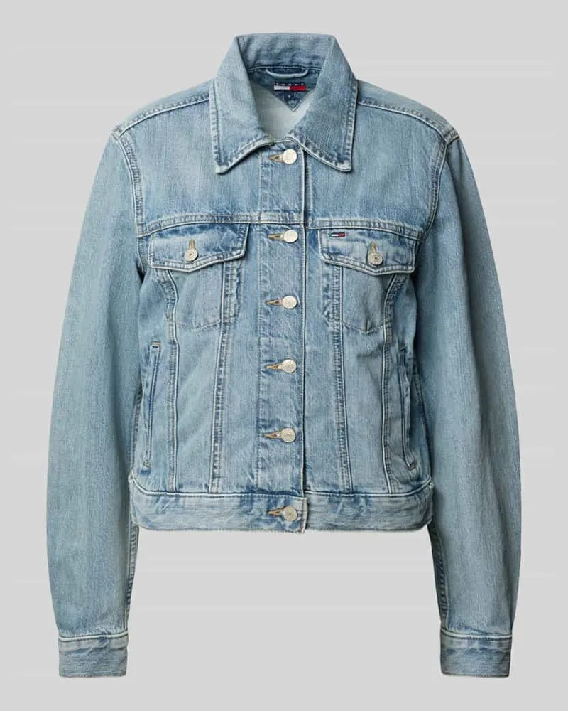 Tommy Hilfiger Regular Fit Jeansjacke aus reiner Baumwolle Modell 'CLASSIC TRUCKER EXT BJ801 Jeansblau