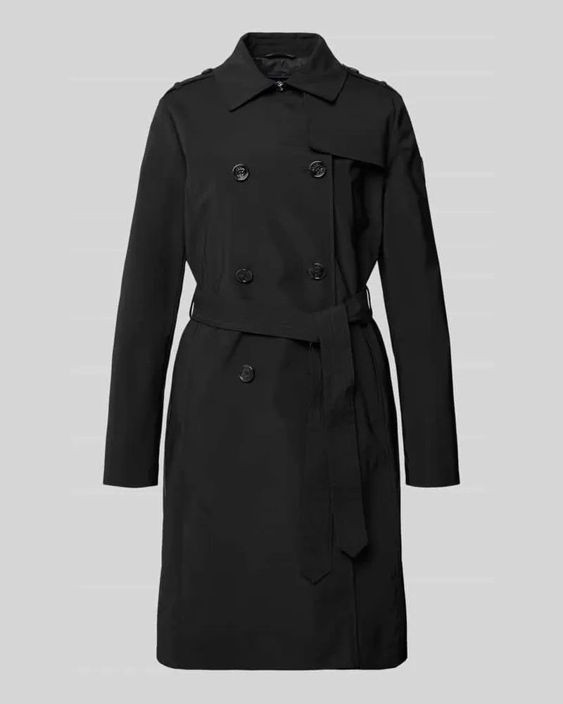 JOOP! Mantel mit Knopfleiste Modell 'Cindy Black