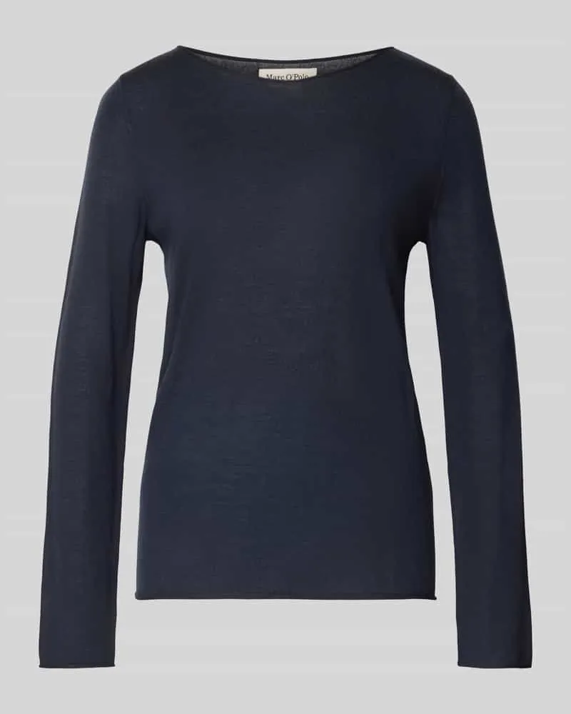 Marc O'Polo Regular Fit Pullover aus reiner Schurwolle Marine