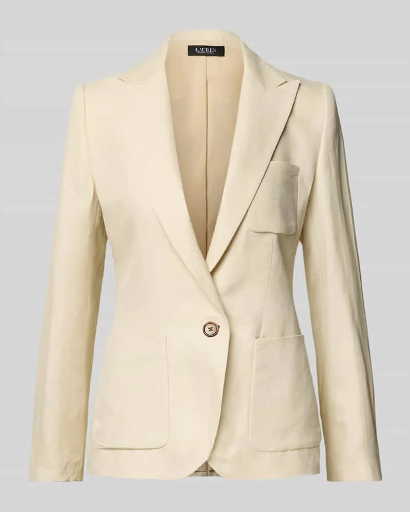 Ralph Lauren Blazer mit aufgesetzter Brusttasche Modell 'LURLEEN Beige