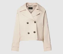 Cropped Trenchcoat mit Reverskragen