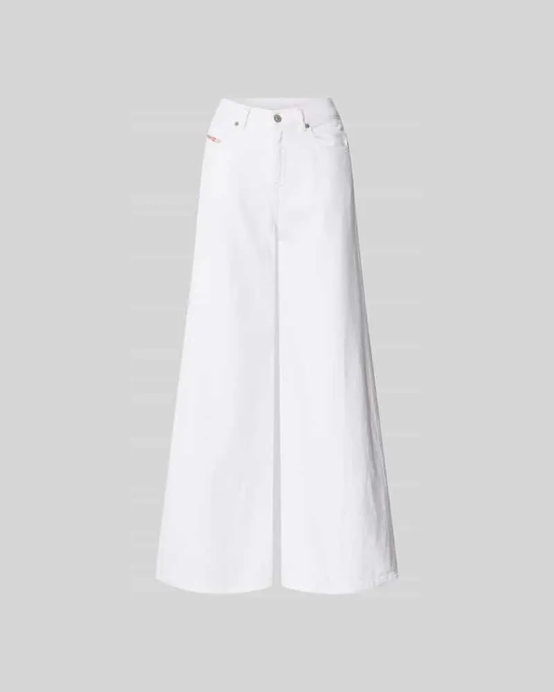 Diesel Relaxed Fit Jeans aus Baumwoll-Mix Weiss