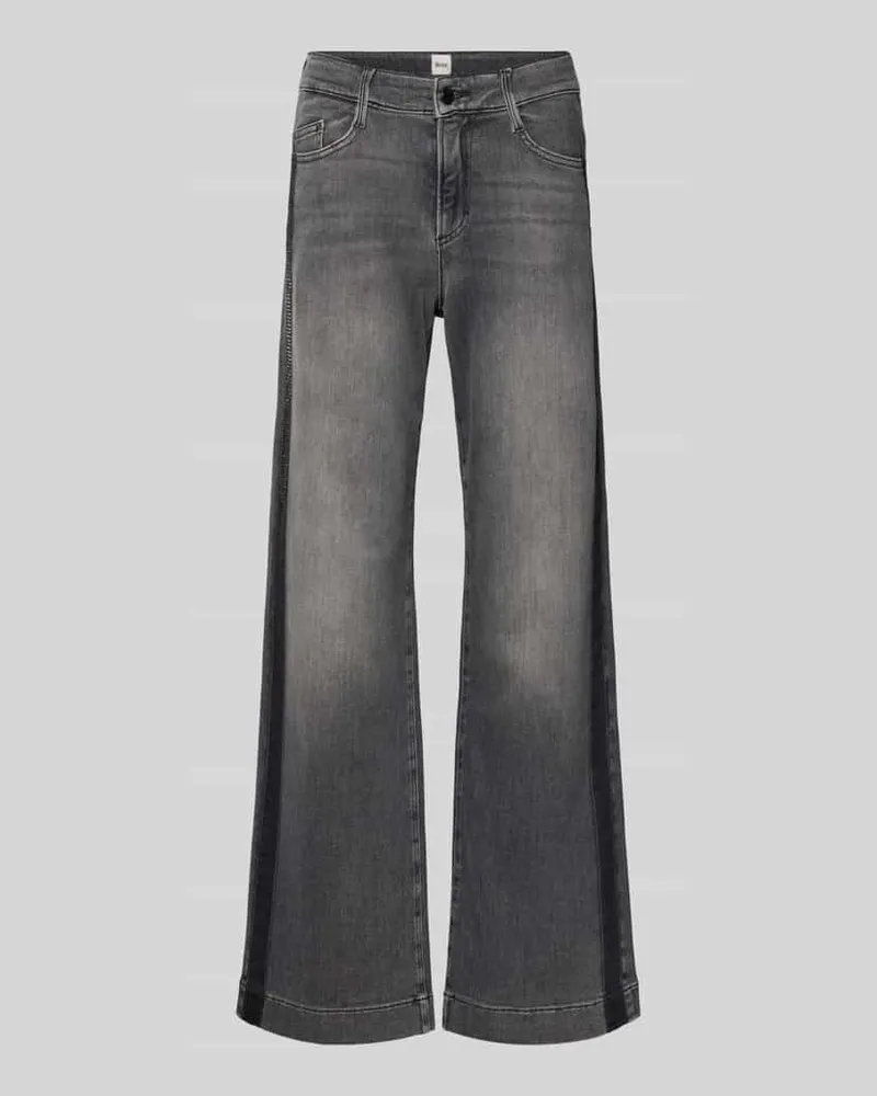 Brax Flared Jeans mit 5-Pocket-Design Modell 'MAINE Dunkelgrau