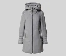 Regular Fit Wollmantel mit Stepp-Einsatz