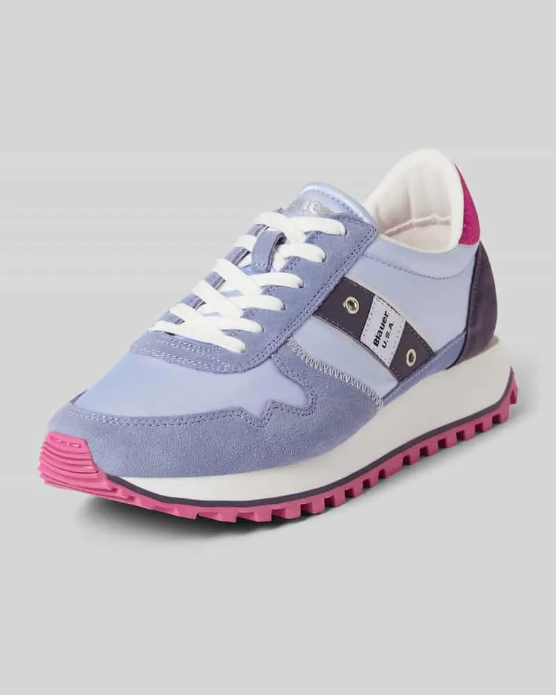 Blauer Sneaker mit Schnürverschluss Modell 'MILLEN Lila