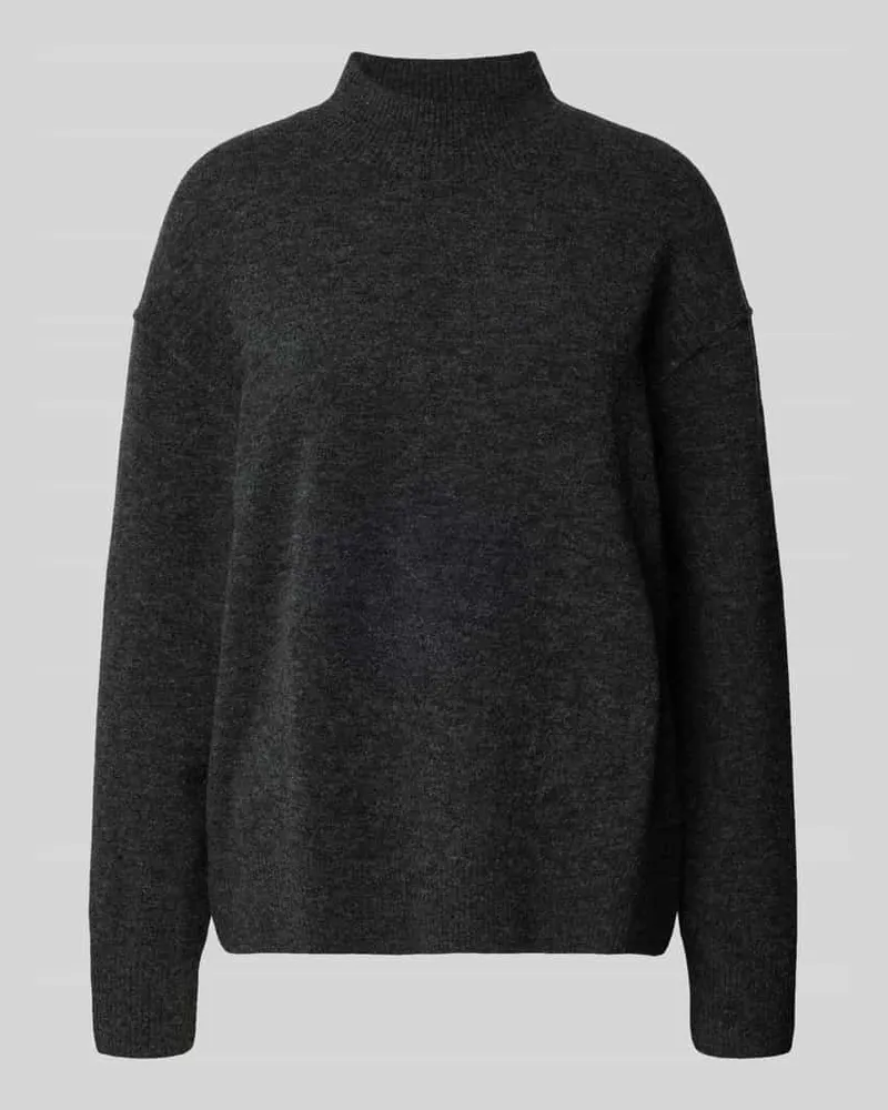 Marc O'Polo Regular Fit Strickpullover aus Schurwoll-Mix Anthrazit