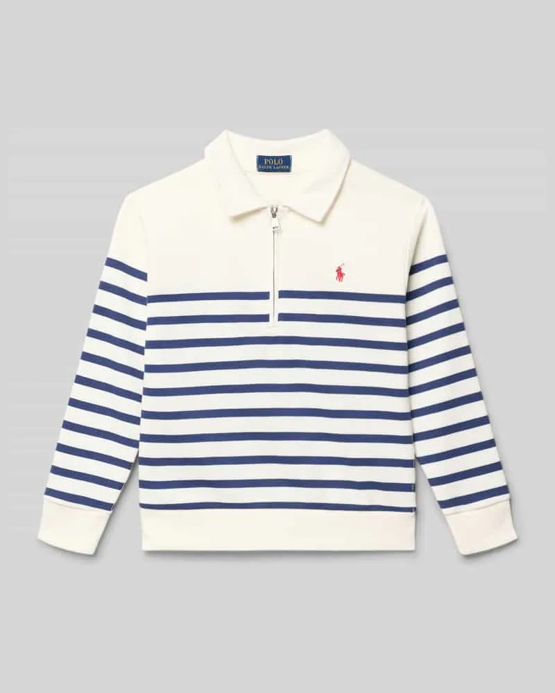 Ralph Lauren Regular Fit Sweatshirt aus Baumwoll-Mix Offwhite
