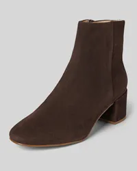 Högl Ankle Boots mit Blockabsatz Dunkelbraun