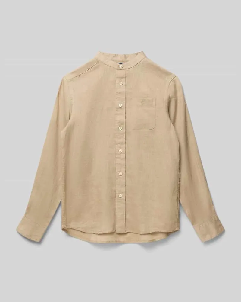 Ralph Lauren Regular Fit Freizeithemd aus reinem Leinen Khaki