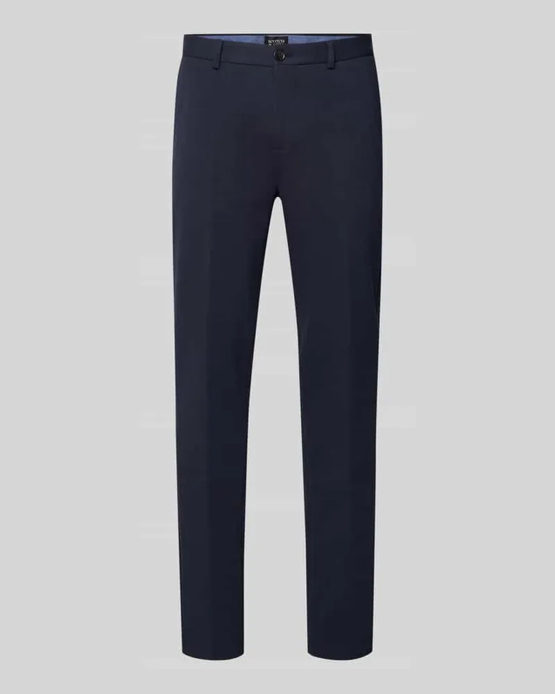Scotch&Soda Stoffhose mit französischen Eingrifftaschen Marine