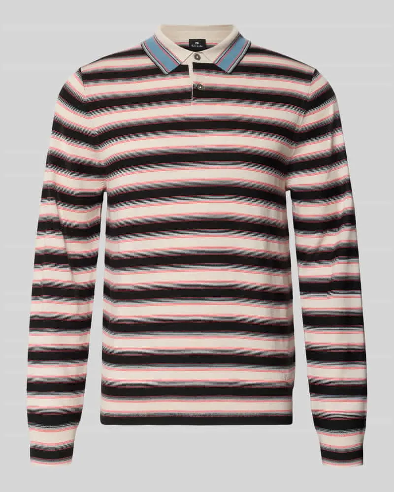 Paul Smith Poloshirt aus reiner Wolle Pink