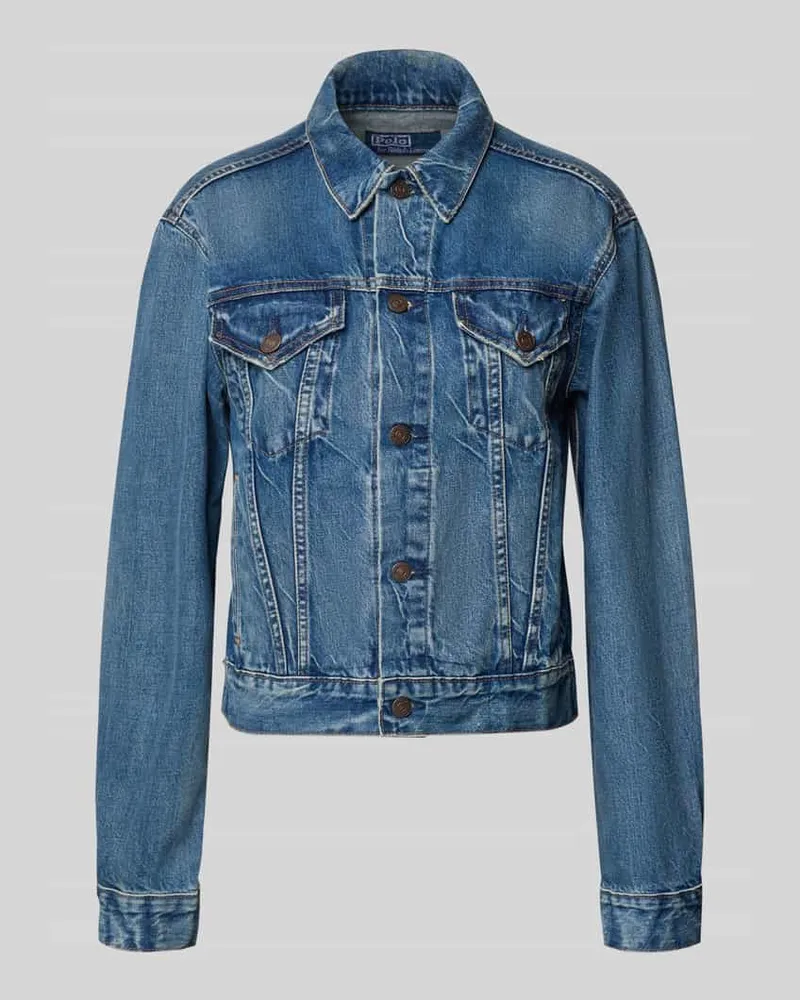 Ralph Lauren Regular Fit Jeansjacke aus Baumwoll-Mix Jeansblau