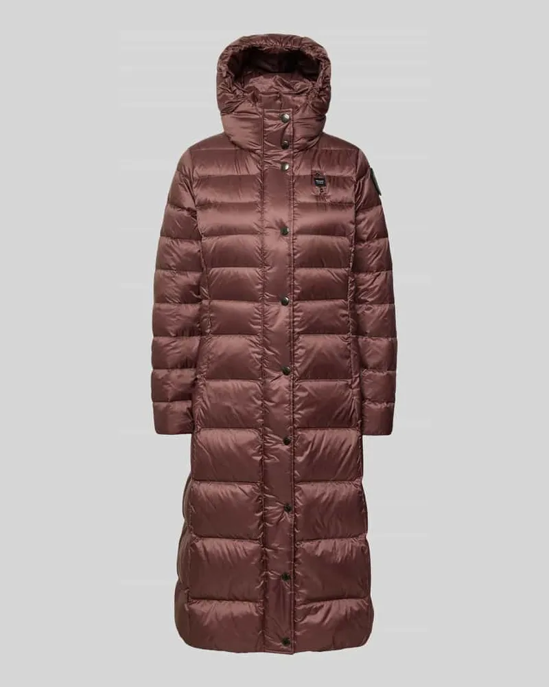 Blauer Steppmantel mit Kapuze Modell 'ANITA Bordeaux