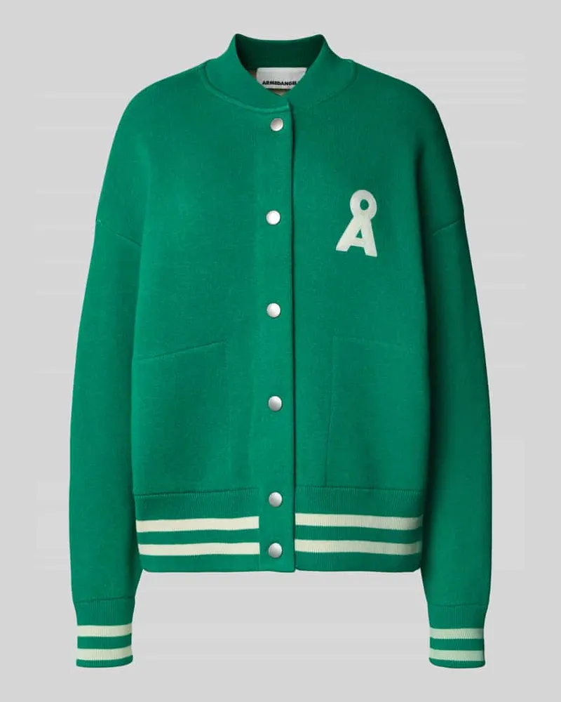 Armedangels Oversized College-Jacke mit Woll-Anteil Modell 'AALISON Gruen