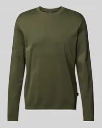 windsor. Longsleeve mit Label-Detail Modell 'Frido Khaki