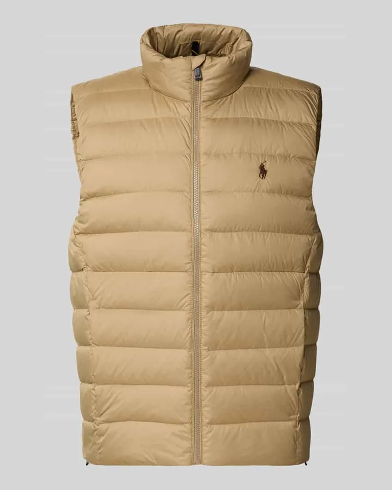 Ralph Lauren Steppweste mit Stehkragen Khaki