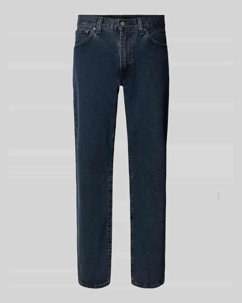Levi's Relaxed Straight Fit Jeans mit Eingrifftaschen Modell '555 Jeansblau