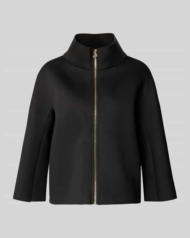 Rinascimento Blazer aus Viskose-Mix mit Stehkragen Black