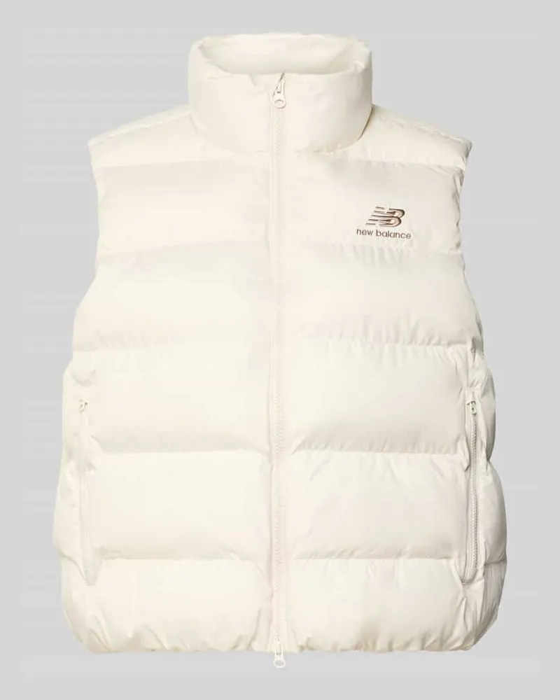 New Balance Steppweste mit Stehkragen Modell 'BOSTON PUFFER VEST Sand