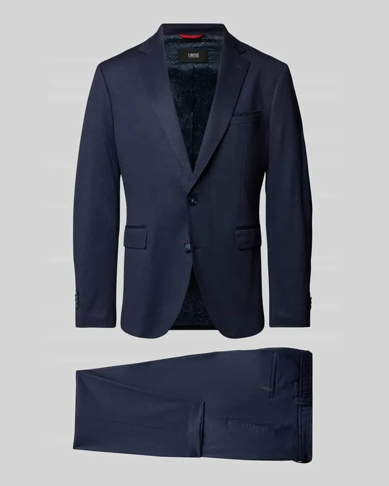 cinque Slim Fit Anzug mit Viskose-Anteil Modell 'Ciponza Blau