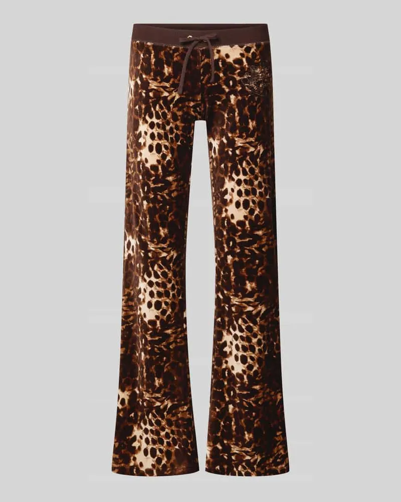 Juicy Couture Jogginghose mit Animal Print Mittelbraun