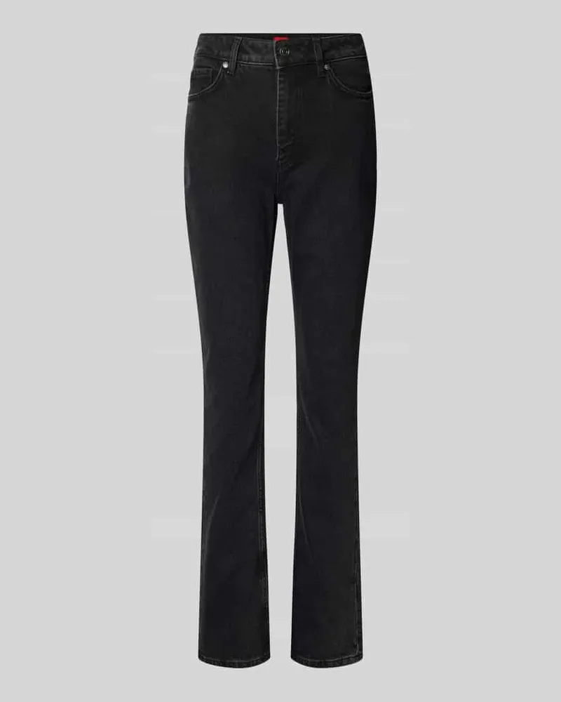 HUGO BOSS Slim Fit Jeans aus Baumwoll-Mix Modell 'GRITRIA_1 Anthrazit