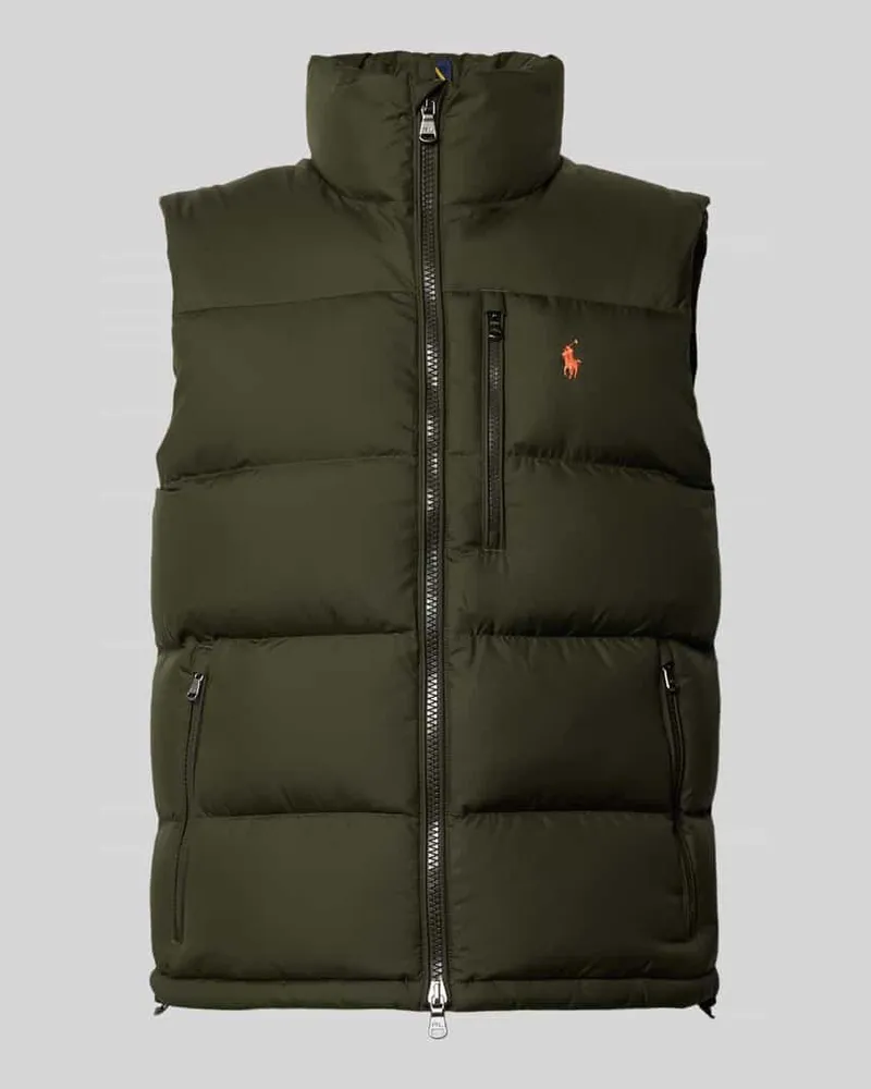 Ralph Lauren Steppweste mit Reißverschluss Oliv