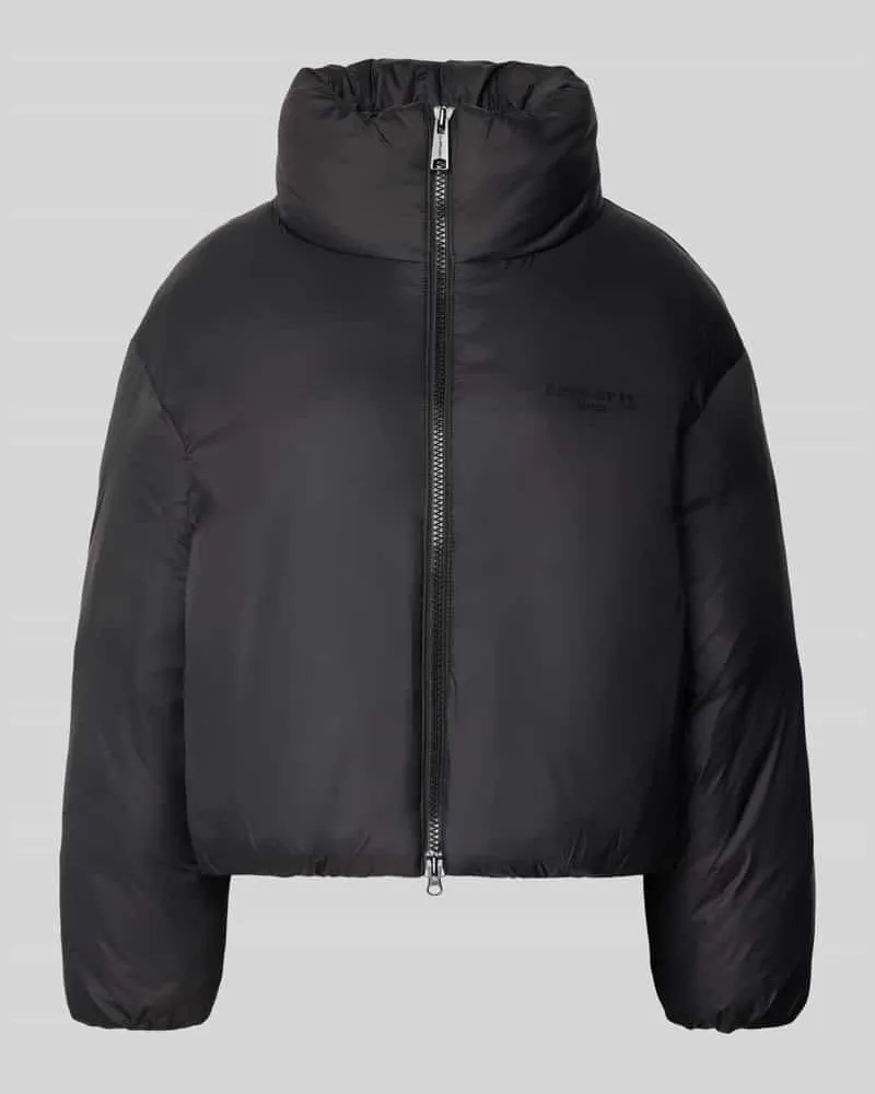 Carhartt WIP Regular Fit Bomberjacke mit Zweiwege-Reißverschluss Modell 'Demi Black